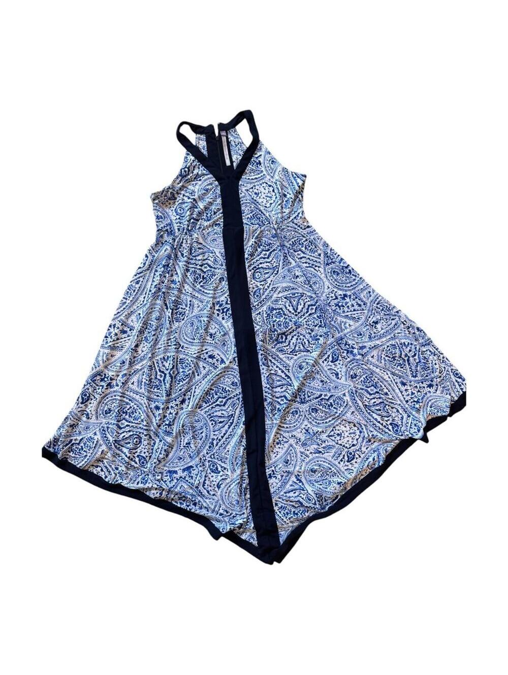 Luxe | Women’s Blue & White Summer Dress | Size 8 | 1030